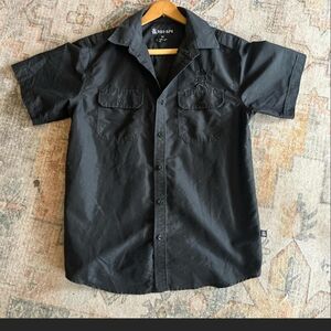 Men's Black Short Sleeve Shirt